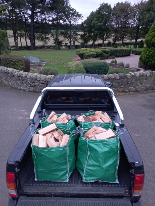 4 handy bags of kiln dried larch