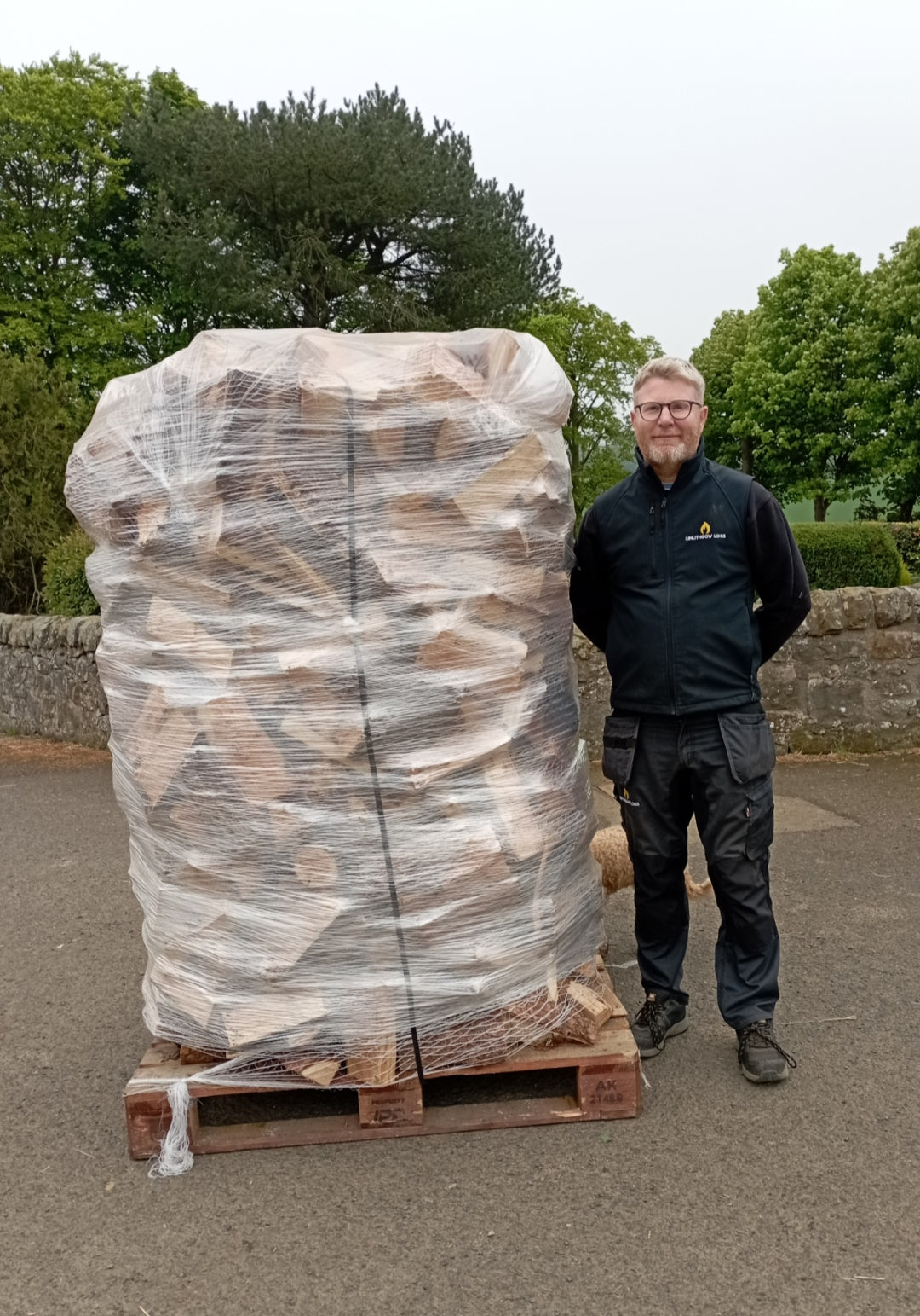 2m3 Kiln-dried Larch - Delivered wrapped and on the pallet