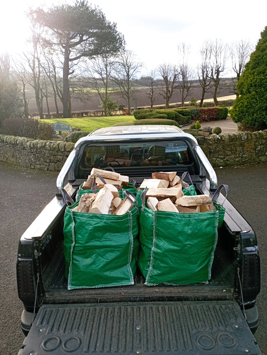 4 bags of ready to burn mixed hardwood